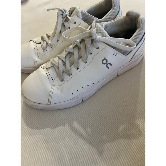 On Cloud -The Rodger advantage all white Mens size 9.5 - Picture 2 of 9